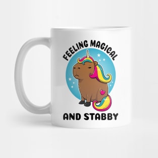 Feeling magical and stabby Capybara Unicorn Mug